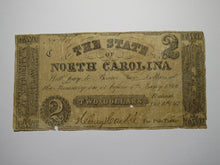 Load image into Gallery viewer, $2 1861 Raleigh North Carolina Obsolete Currency Bank Note Bill State of NC