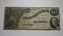 Load image into Gallery viewer, $10 1857 Fairmount Maine ME Obsolete Currency Bank Note Bill! New England Bank