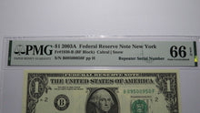 Load image into Gallery viewer, $1 2003 Repeater Serial Number Federal Reserve Currency Bank Note Bill PMG UNC66