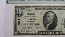 Load image into Gallery viewer, $10 1929 Alamosa Colorado CO National Currency Bank Note Bill Ch. #7904 VF25 PMG