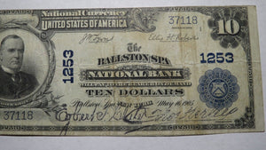 $10 1902 Ballston Spa New York NY National Currency Bank Note Bill #1253 FINE