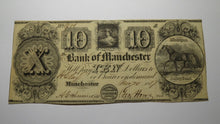 Load image into Gallery viewer, $10 1837 Manchester Michigan MI Obsolete Currency Bank Note Bill! Bank of MC!