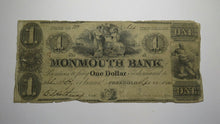 Load image into Gallery viewer, $1 1841 Freehold New Jersey NJ Obsolete Currency Bank Note Bill Monmouth Bank!
