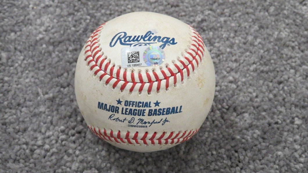 2020 Yoshitomo Tsutsugo Tampa Bay Rays Game Used MLB Baseball! Alex Cobb