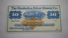 Load image into Gallery viewer, $10 187_ Austin Nevada NV Manhattan Silver Mining Company Remainder Uncirculated