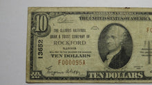 Load image into Gallery viewer, $10 1929 Rockford Illinois IL National Currency Bank Note Bill #13652 Low Serial