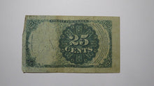 Load image into Gallery viewer, 1874 $.25 Fifth Issue Fractional Currency Obsolete Bank Note Bill 5th FINE!