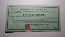 Load image into Gallery viewer, $10 1915 Kelvin-Sultana Copper Company Ore Production Obsolete Currency Note