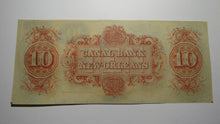 Load image into Gallery viewer, $10 18__ New Orleans Louisiana Obsolete Currency Bank Note Remainder Bill Canal!