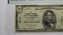 Load image into Gallery viewer, $5 1929 Larchmont New York NY National Currency Bank Note Bill Ch #6019 VF20 PMG