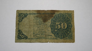 1863 $.50 4th Issue Fractional Currency Note! Bank Stamp Act Civil War! Fourth