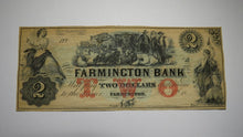 Load image into Gallery viewer, $2 18__ Farmington New Hampshire Obsolete Currency Bank Note Remainder Bill UNC+