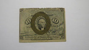 1863 $.10 Second Issue Fractional Currency Obsolete Bank Note Bill 2nd FINE!
