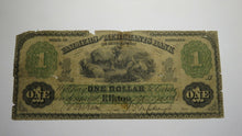 Load image into Gallery viewer, $1 1863 Elkton Maryland MD Obsolete Currency Bank Note Bill! Farmers &amp; Merchants