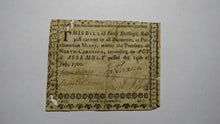 Load image into Gallery viewer, 1760 Forty Shillings North Carolina NC Colonial Currency Note Bill RARE 40s