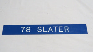 Jackie Slater Los Angeles Rams Game Used NFL Locker Room Nameplate! St. Louis