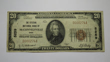 Load image into Gallery viewer, $20 1929 McConnelsville Ohio OH National Currency Bank Note Bill Ch. #5259 VF
