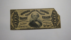 1863 $.50 Third Issue Counterfeit Detector Fractional Currency Note Bill Heath's