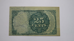 1874 $.25 Fifth Issue Fractional Currency Obsolete Bank Note Bill! 5th XF++