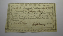 Load image into Gallery viewer, 1790 10s Connecticut Comptroller&#39;s Office Colonial Currency Note Pomeroy Signed!