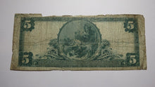 Load image into Gallery viewer, $5 1902 Chicago Illinois IL National Currency Bank Note Bill! Charter #3916 RARE
