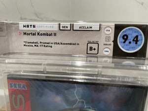 Mortal Kombat 2 Sega Genesis Midway Factory Sealed Video Game Wata 9.4 Graded II