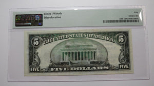 $5 1929 Yazoo City Mississippi National Currency Bank Note Bill #12587 AU50 PMG