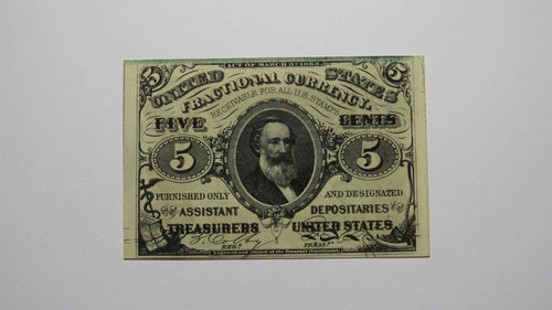 1863 $.05 Third Issue Fractional Currency Obsolete Bank Note Bill! 3rd XF++