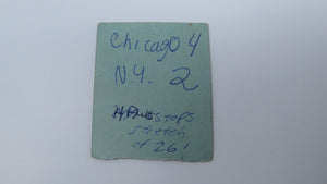 February 3, 1971 New York Rangers Vs. Chicago Blackhawks NHL Hockey Ticket Stub