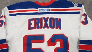 2011 Tim Erixon New York Rangers NHL Premier Sweden Game Used Worn Hoc –  Collectible Notes