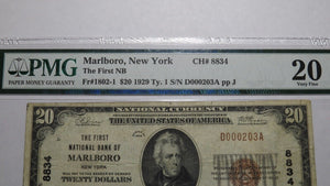$20 1929 Marlboro New York NY National Currency Bank Note Bill Ch. #8834 VF20