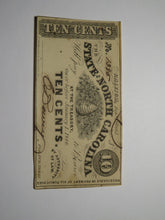 Load image into Gallery viewer, $.10 1862 Raleigh North Carolina Obsolete Currency Bank Note Bill NC State UNC++