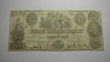 Load image into Gallery viewer, $5 1852 Washington D.C Obsolete Currency Bank Note Bill Merchants Bank Crisp UNC