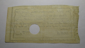 1790 15s Connecticut Colonial Currency Interest Certificate Ralph Pomeroy Signed