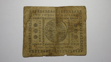 Load image into Gallery viewer, 1775 $2/3 Annapolis Maryland MD Colonial Currency Bank Note Bill RARE ISSUE