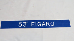 1995 Cedric Figaro St. Louis Rams Game Used NFL Locker Room Nameplate Notre Dame