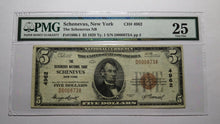 Load image into Gallery viewer, $5 1929 Schenevus New York NY National Currency Bank Note Bill Ch #4962 VF25 PMG