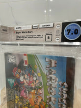 Load image into Gallery viewer, New Super Mario Kart Super Nintendo Factory Sealed Video Game Wata Graded 7.0 B