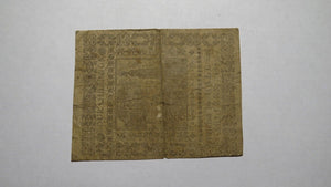 1773 Four Shillings Pennsylvania PA Colonial Currency Bank Note Bill RARE 4s