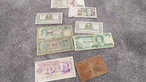 10 Piece Mixed Lot International Obsolete Bank Notes! Defunct Currency Bolivia