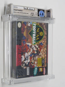 NCAA Football Super Nintendo Factory Sealed Video Game Wata Graded 6.5 B 1994