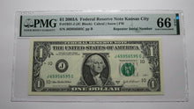 Load image into Gallery viewer, $1 2003A Repeater Serial Number Federal Reserve Currency Bank Note Bill UNC66EPQ