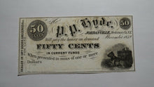 Load image into Gallery viewer, $.50 1852 Jordanville New York NY Obsolete Currency Bank Note Bill Herkimer CU++
