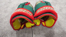 Load image into Gallery viewer, Mikael Granlund Minnesota Wild Game Worn Warrior Luxe Pro Stock Hockey Gloves 14