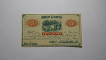 Load image into Gallery viewer, 1862 $.05 New Baltimore Ohio OH Fractional Currency Obsolete Note! John Lewis AU