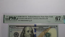 Load image into Gallery viewer, $100 2017 Fancy Serial Number Federal Reserve Currency Bank Note UNC67EPQ 633336