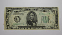 Load image into Gallery viewer, $5 1934 Gutter Fold Error New York Federal Reserve Bank Note Currency Bill Mule