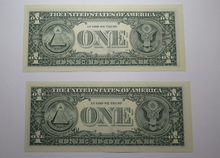 Load image into Gallery viewer, 2 $1 2006 Matching 6 Digit Near Solid Serial Numbers Federal Reserve Notes
