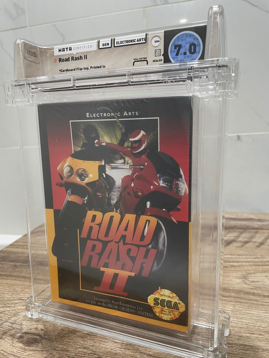 Road Rash 2 Sega Genesis Factory Sealed Video Game Wata 7.0 Graded II EA