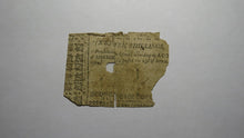 Load image into Gallery viewer, 1761 Ten Shillings North Carolina NC Colonial Currency Note Bill 10s Rare Issue